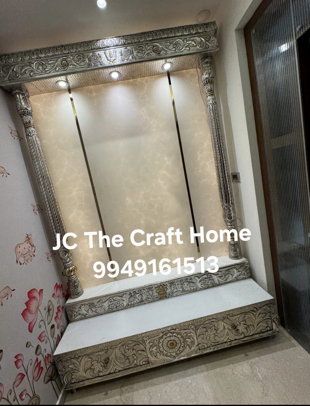 pure silver pooja room